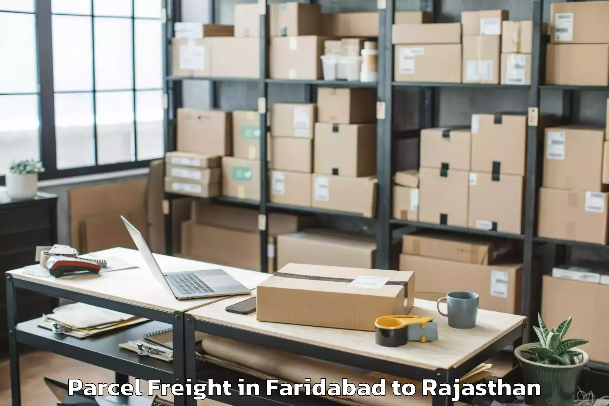 Quality Faridabad to Kotputli Parcel Freight